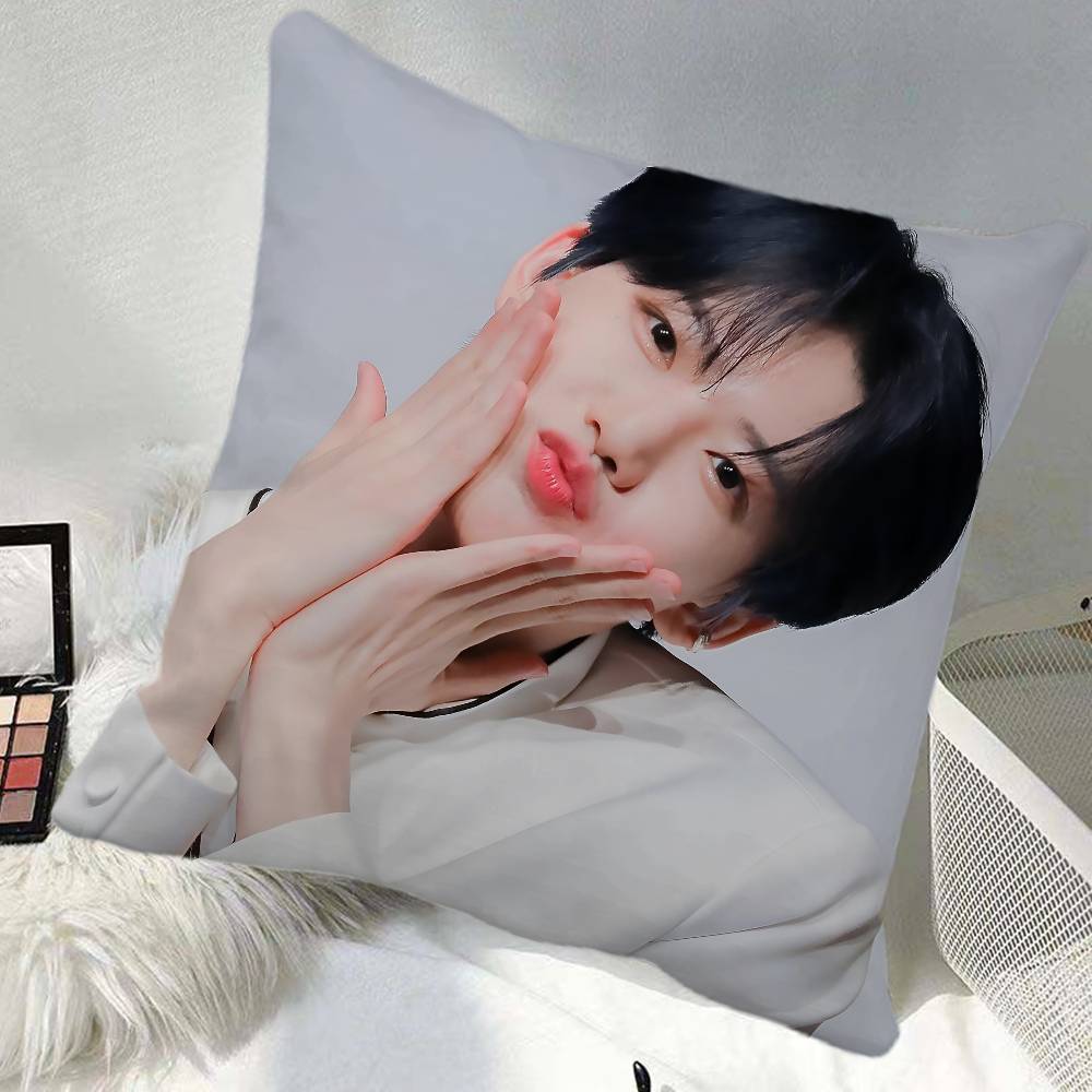 Kim Jun Kyu Treasure Pillow Case Square Pillow Bedroom Sofa Leisure Comfort Cushion Car Home Decoration
