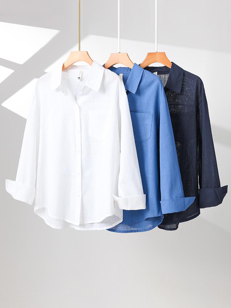 Women's Premium Linen-Cotton Shirt - Early Autumn 2025 Design
