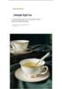 Exquisite European-Style Bone China Tea Cup & Saucer Set with Floral Design and Gold Trim