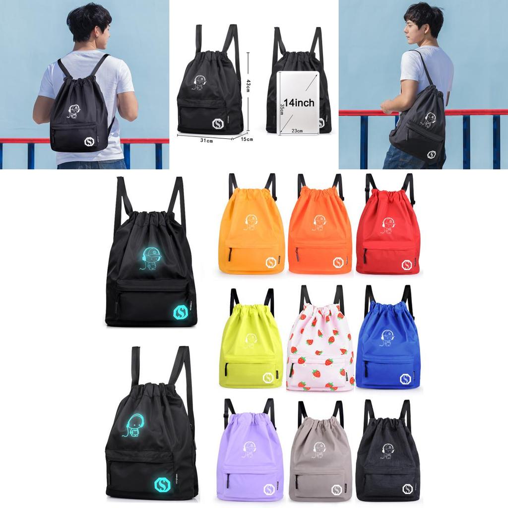 Lightweight Waterproof Drawstring Travel Sport Nylon Backpack With Spacious Design And Stylish Features