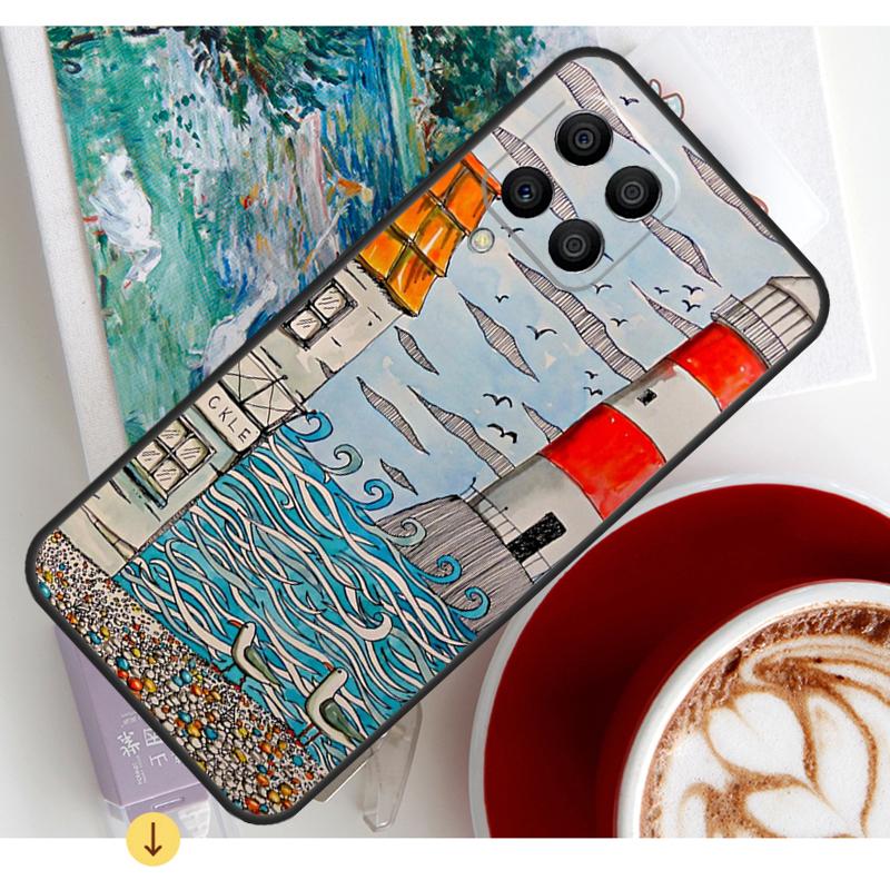 

Abstract art highway landscape lighthouse Case For Samsung Galaxy M54 M23 M20 M32 M52 M56 M16 M34 M35 M55 M15 M11 M31 M13 M53 Samsung M23