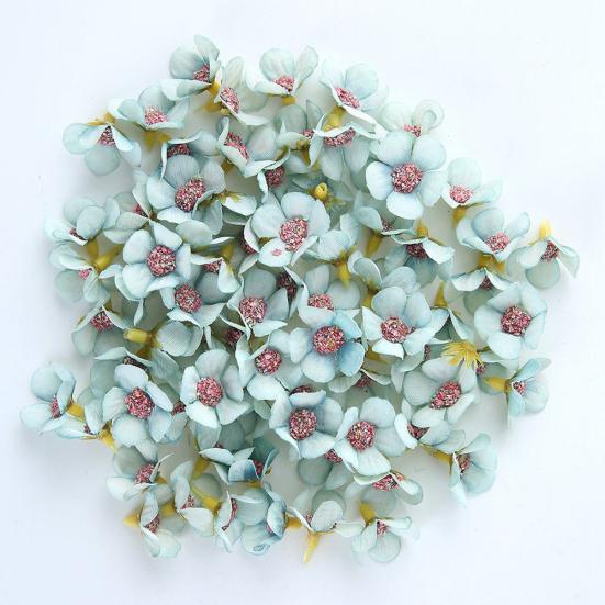 100 ks 2cm mini umělá květinová hlava sedmikrásky DIY svatební dekorace girlanda