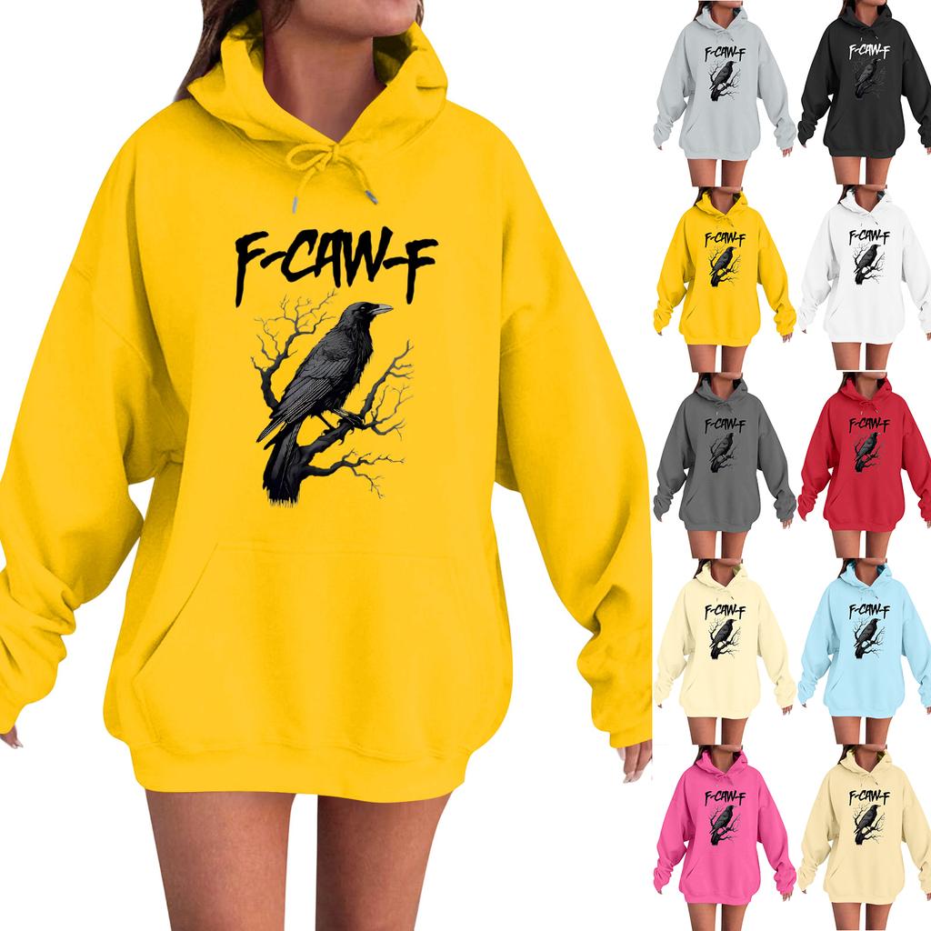 Women's Fashion Casual Long Sleeve Loose  Printed Sweatshirt