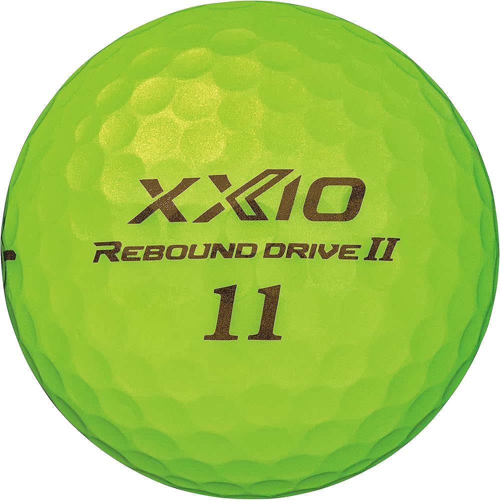 Dunlop XXIO Rebound Drive 2 Golfbälle 12er Pack Limettengelb