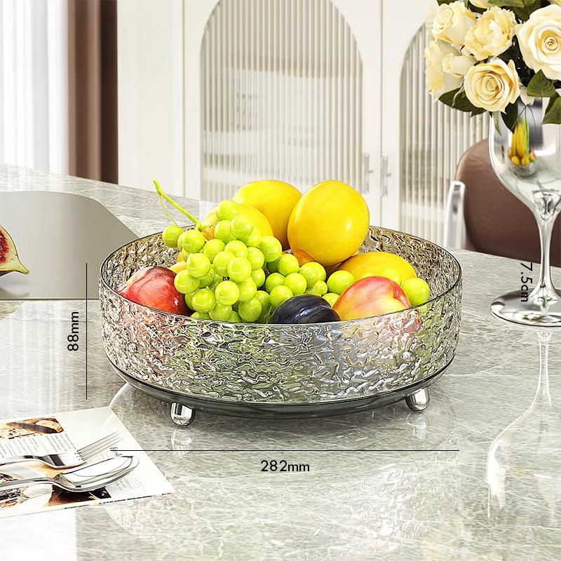 Light Luxury Fruit Tray Home Living Room Coffee Table Fruit Tray Rotating Dried Fruit Tray New High-end Candy Snacks Placement Tray