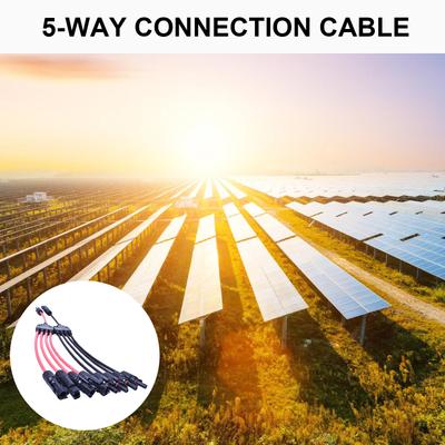 Einfache Verbindung Solarmodul Y-Abzweigkabeladapter 10AWG Y-Steckerkabel Erneuerbar für effiziente parallele Panel-Einrichtung