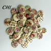 DIY 50Pcs Buttons Eco-friendly Vintage Wear Painted Resistant Sewing for Indoor