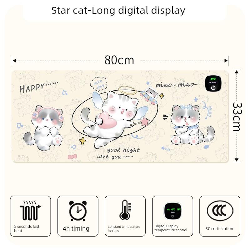 Heating Mouse Pad Super Large Heating Table Heating Mat Office Computer Desktop Heating Mat Winter Warm Hand Electric Heating Table Mat