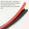 8M Wheel Rims Protectors Decor Strip Anti-Collision Ring Double-Layer Wheel Protection Ring  Universal Tire Anti-Collision