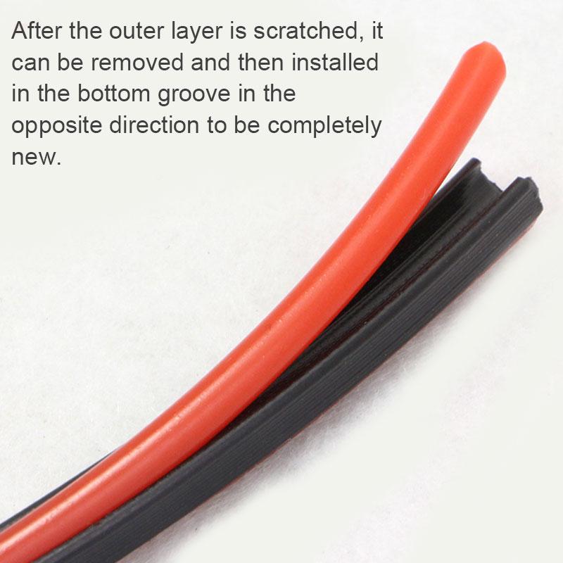 8M Wheel Rims Protectors Decor Strip Anti-Collision Ring Double-Layer Wheel Protection Ring Universal Tire Anti-Collision