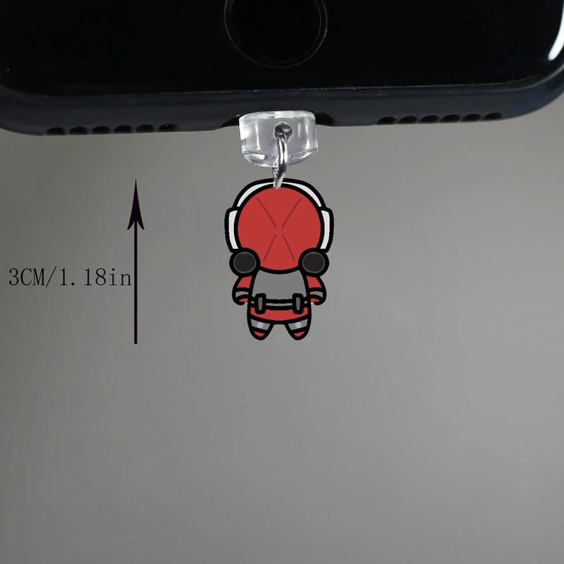 Acrylic Die Of Death phone dust s Artful Hawk tuah Badware Killdroid Pursuer phone hanging pendant for iPhone xiaomi accessories2