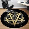 1pc Snake Pentagram Office Round Area Rug, Indoor Mat Suitable For Office, Under Office Chairs Bedroom Living Room Home Decor, Room Deco