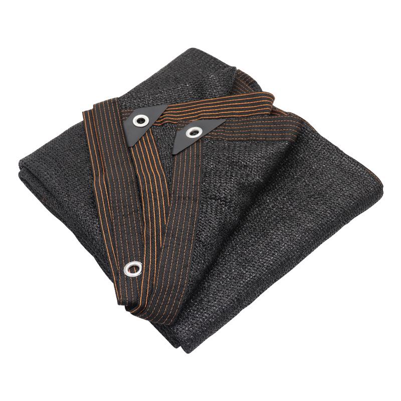Outdoor Black Sunshade Net for Courtyard & Greenhouse – Thick, Insulating, and Durable