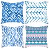 New Light Luxury Series Blue Natural Printed Pillow Home Sofa Cushion Cover