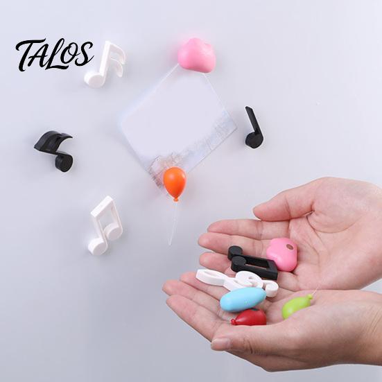 Magnetic Note Holders Mini 3D Cloud Refrigerator Magnet, Balloon Potted Cactus Fridge Magnet Set Decorative for Whiteboard Locker Door