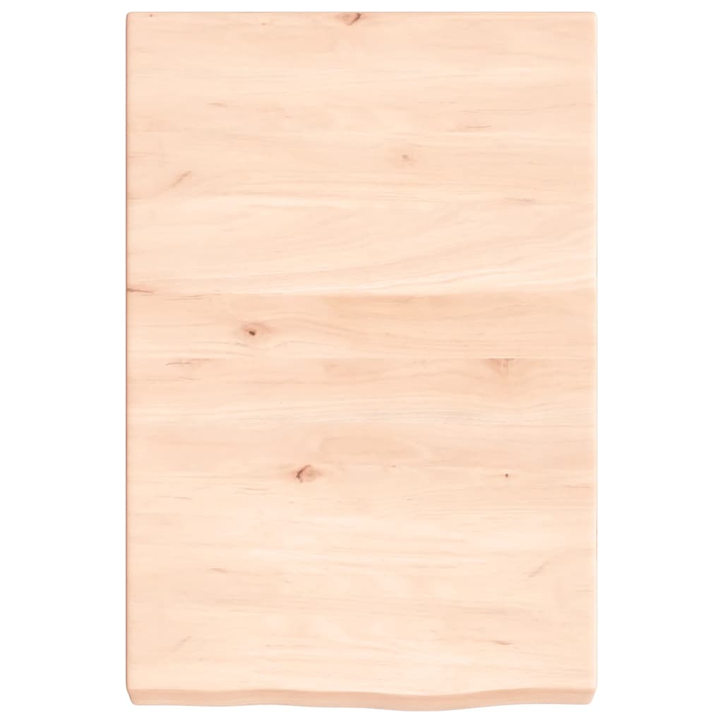 Vidaxl Blat Do Łazienki, 40X60X(2-6) Cm, Surowe, Lite Drewno