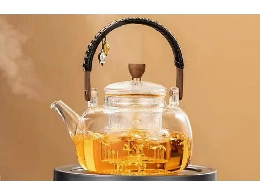 Chaxun High Borosilicate Glass Integrated Steaming & Boiling Tea Kettle