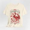 House of The Dragon Shirt Fire and Blood House Targaryen Team Unisexs Clothing Printed Cotton Tshirt for Fans Related Merchandise