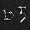 Interchangeable U Shaped Screw Ear Clip Adapter for Multiple Styles Earrings and Craft Projects