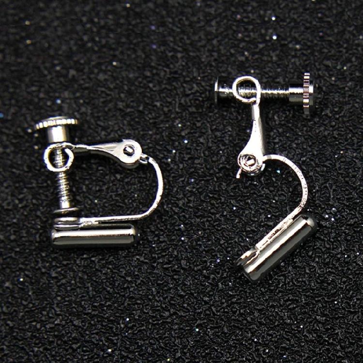 Interchangeable U Shaped Screw Ear Clip Adapter for Multiple Styles Earrings and Craft Projects