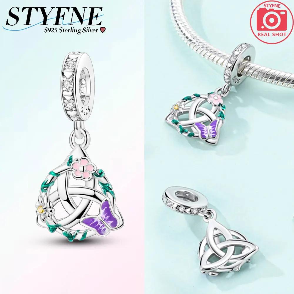 

Шарм-бусины Шармы медь Весна Кельтский бабочка цветок Шарм-бусины Совместимы с Шарм-бусины Plata Аутентичные Браслеты Шарм-бусины Женские Jewe