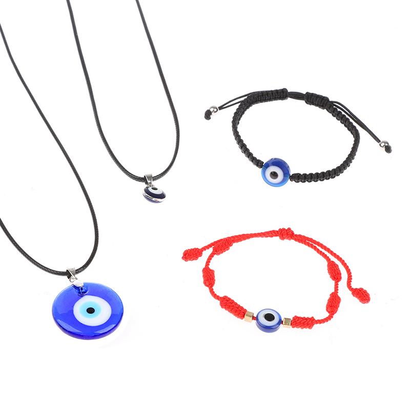 Blue Glass 3cm Evil Eye Pendants Necklace Bracelet Lucky Necklace Choker Jewelry