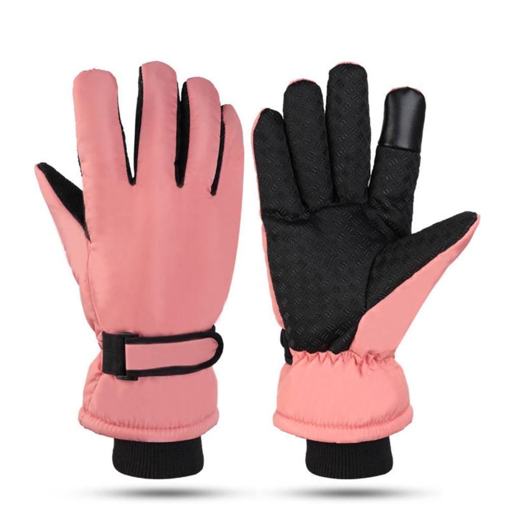 Windproof Warm Ski Gloves Waterproof Thermal Snow Gloves Plush Winter Warm Gloves For Women Man
