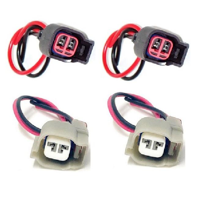 

4 Pc Connector of ABS Wheel Speed Sensor Front Rear L/R Ford Taurus 2013-