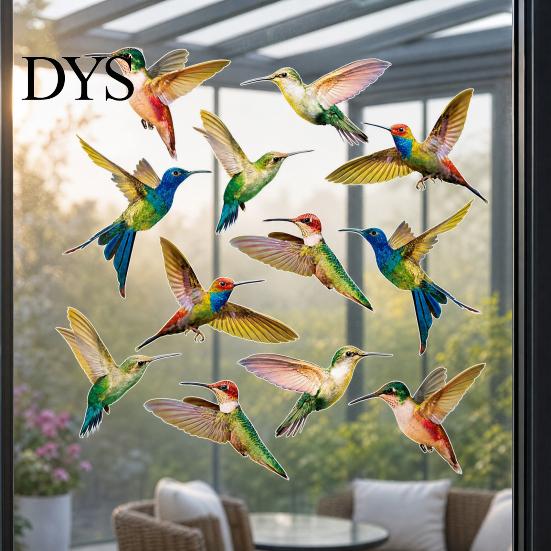 Anti-bird Hit Decal Window Bird Stickers, Anti-Collision Strike Prevention Decal, Static Cling Glass Protection Sticker Film for Windows Doors,