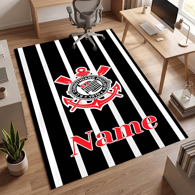 Sport Club Corinthians Paulista (5) Personalized name Office Carpet Stylish Decor for Living Room Bedroom Kitchen
