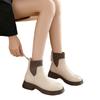 Thick-soled Martin Boots Women's Shoes 2025 New Trend Thin Boots Spring Autumn and Winter Short Boots Women's Single Boots Elastic Mouth