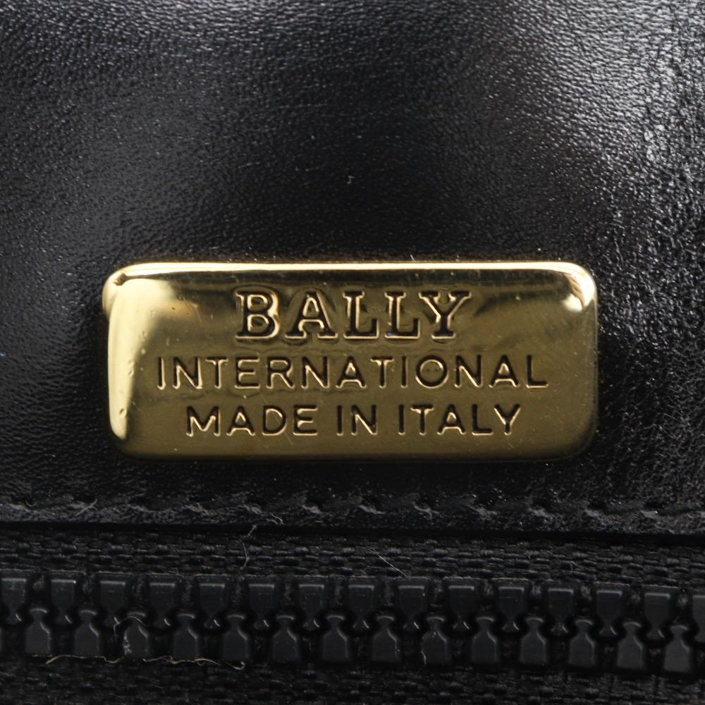 Bally Shoulder Bag Vintage Black Leather Women Used