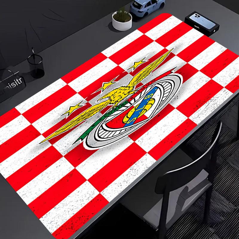 Sport Lisboa e Benfica Mouse Pad - Kaymaz Kauçuk Taban, İş, Oyun, Ofis ve Ev Kullanımı İçin Pürüzsüz Yüzey, Masaüstü Mouse Pad