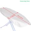 1 Pieza Funda Universal para Tabla de Planchar Plateada y Almohadilla de 4 mm de Grosor Reflectante 140*50CM