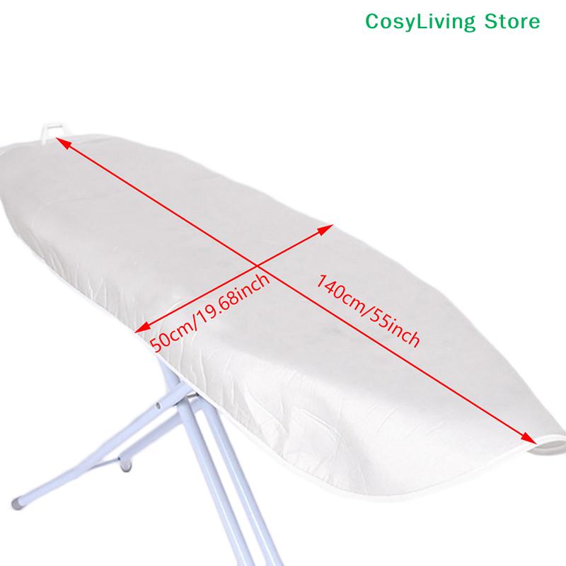 1 Pieza Funda Universal para Tabla de Planchar Plateada y Almohadilla de 4 mm de Grosor Reflectante 140*50CM