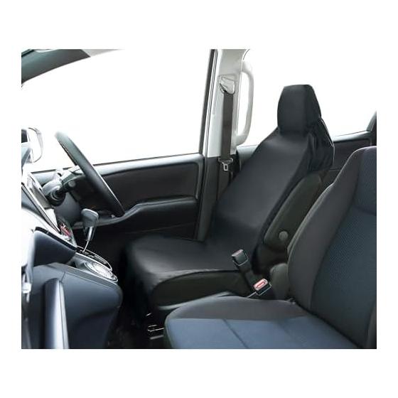 Aqua Dream Car Supplies Waterproof Seat Cover for Light/Regular Cars 1 Front Piece Black AQ-BSC Easy to Install Fully Washable AQUA DREAM