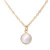 Pearl Necklace Double-layer Simple Alloy Female Clavicle Chain for Party