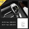 For BMW X5 X6 E70 E71 E72 Car Styling interior Buttons panel frame Decoration Cover Trim Car Sticker stainless steel Accessories