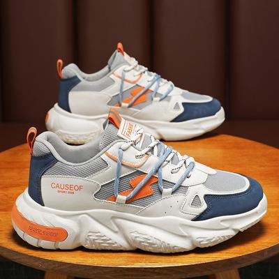 Mode Herren Vulkanisierte Schuhe Herbst Neu Lässig Sport Mesh Atmungsaktiv Mode Schnürschuhe Plateau Leichtgewichtige Walking Tennisschuhe für Herren