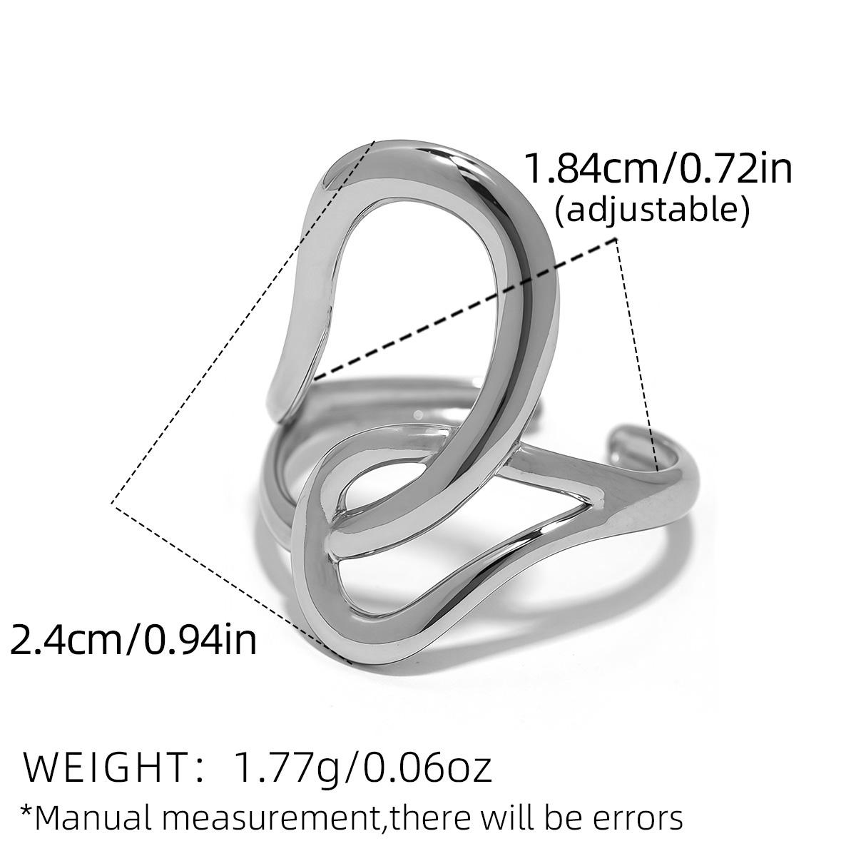 

Fashion High Quality 304 Stainless Steel Rings 18K Gold PVD Plated Distinctive Chic Charm Zircon Bijoux New Water Resistant resizable