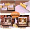 Time Piece Calendar 2026 with Lights, 3D Calendar 2026, DIY Tear-Away 3D Artsy Pads, 3D Memo Pad Paper Carving Art for Desktop Decor