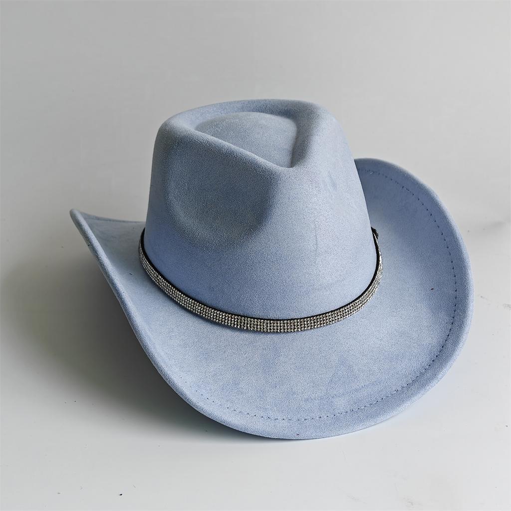 Cowboy Hat for Women and Men with Shapeable Wide Brim - Felt Cattleman Western Hats for Cowboys and Cowgirls Sombreros Vaqueros
