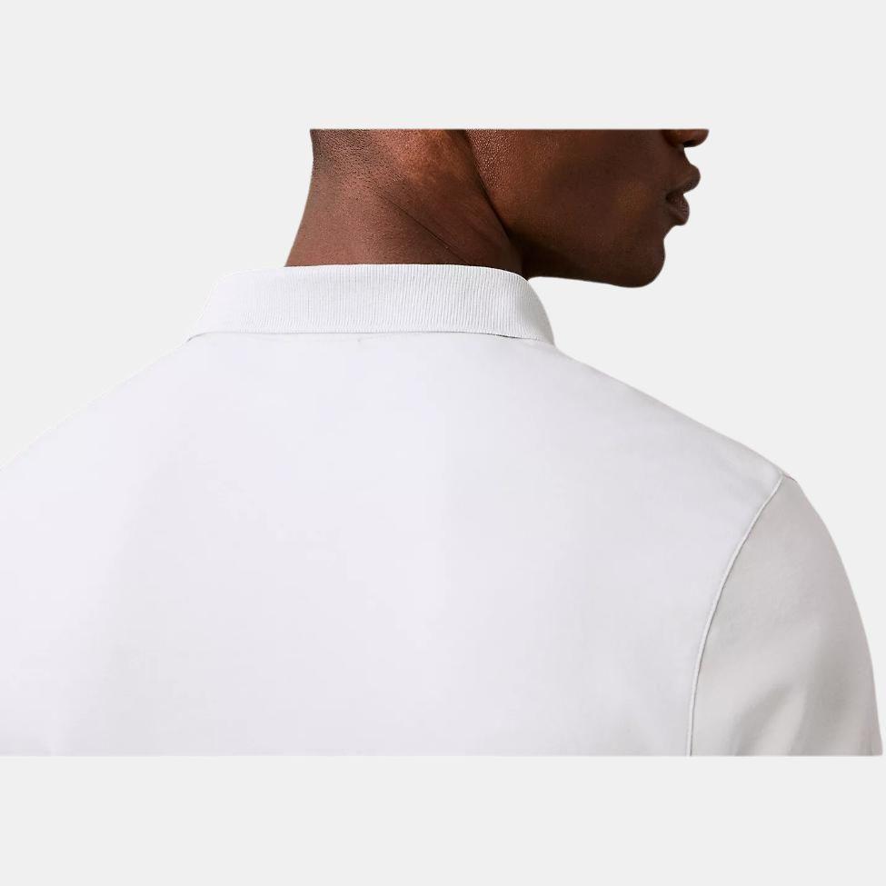 Calvin Klein Soft Comfortable Minimalist Short Sleeve Polo Shirt Men tops Cool-White 40BC236-064