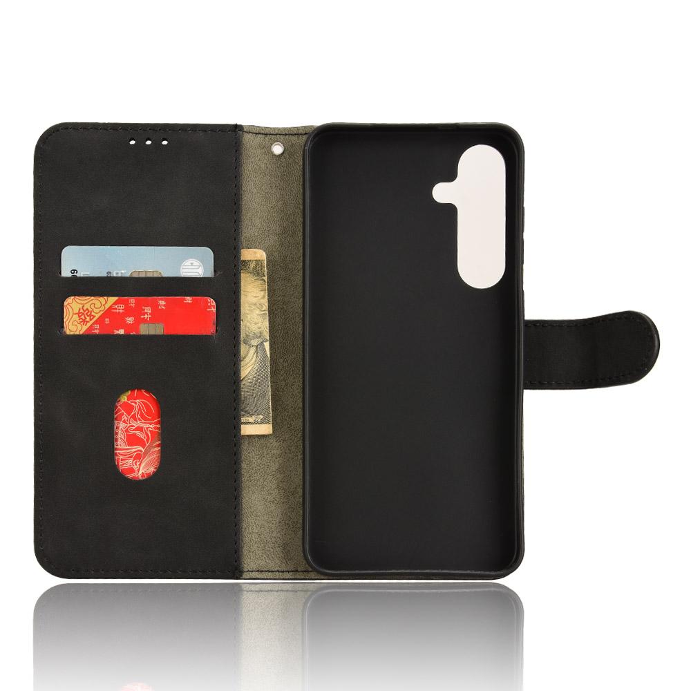 For Samsung Galaxy S25 FE Leather Case Skin Feel Anti Drop Wallet Flip Phone Cover