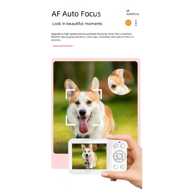 Travel Camera 4K Resolution 64MP Sensors Double Screens 18x Optical Zooming Rechargeable Battery For Adventure Enthusiasts