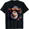 Funny Monkey With Sunglasses Cool Graffiti Urban Art Street T-Shirt