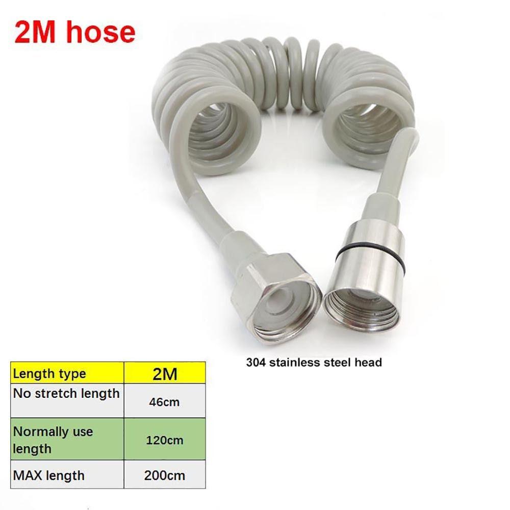 1Pcs Toilet Bidet Spring Shower Hose Bathroom Accessories Telephone Line Sprayer Connect Pipe Flexible 1.5M/2M /3M/5M