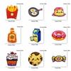 10pcs Cute Cartoon Embroidered Patches Diy Pudding Donuts Ice Cream Doodle Stickers Iron On Patches For Clothing Decoration 