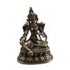 Antique Copper Buddha Statue Home Living Room Office Decoration Figurines Retro Brass Chinese Tibetan Green Tara Buddha Statue