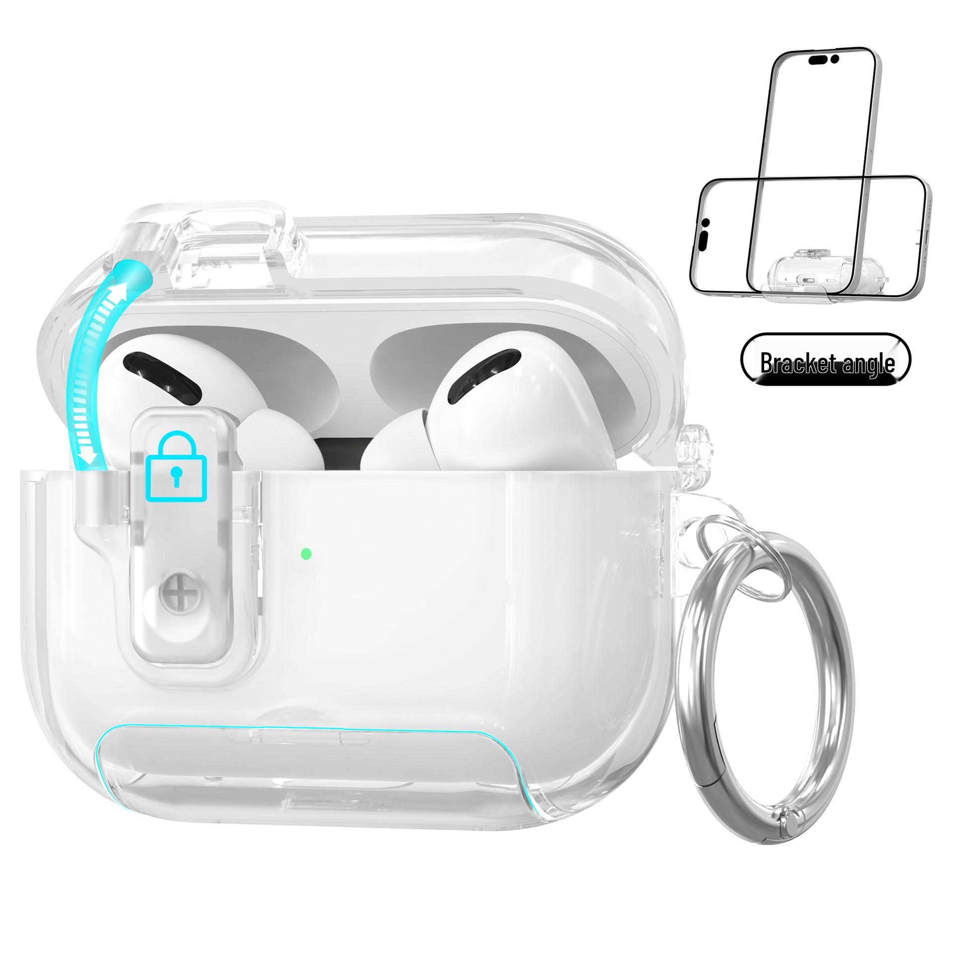 

Transparent Protective Flip Case for Apple AirPods Pro 2/3 & 4th Gen Earphones AirPods Pro 2 прозрачный